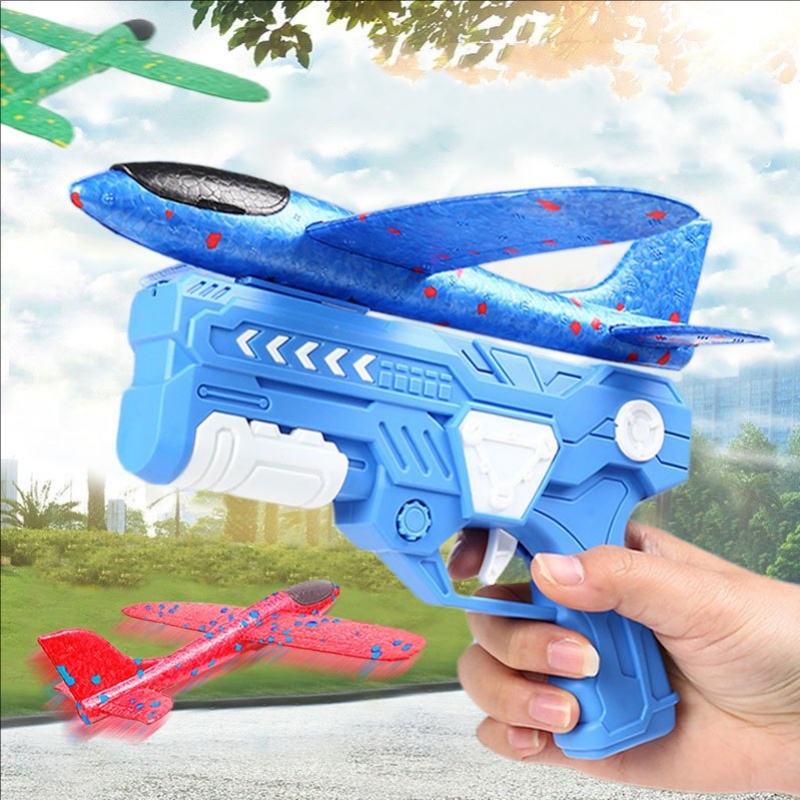 Glowing LED Foam Plane Launche - Catapult Launcher Toy ulasan dan harga
