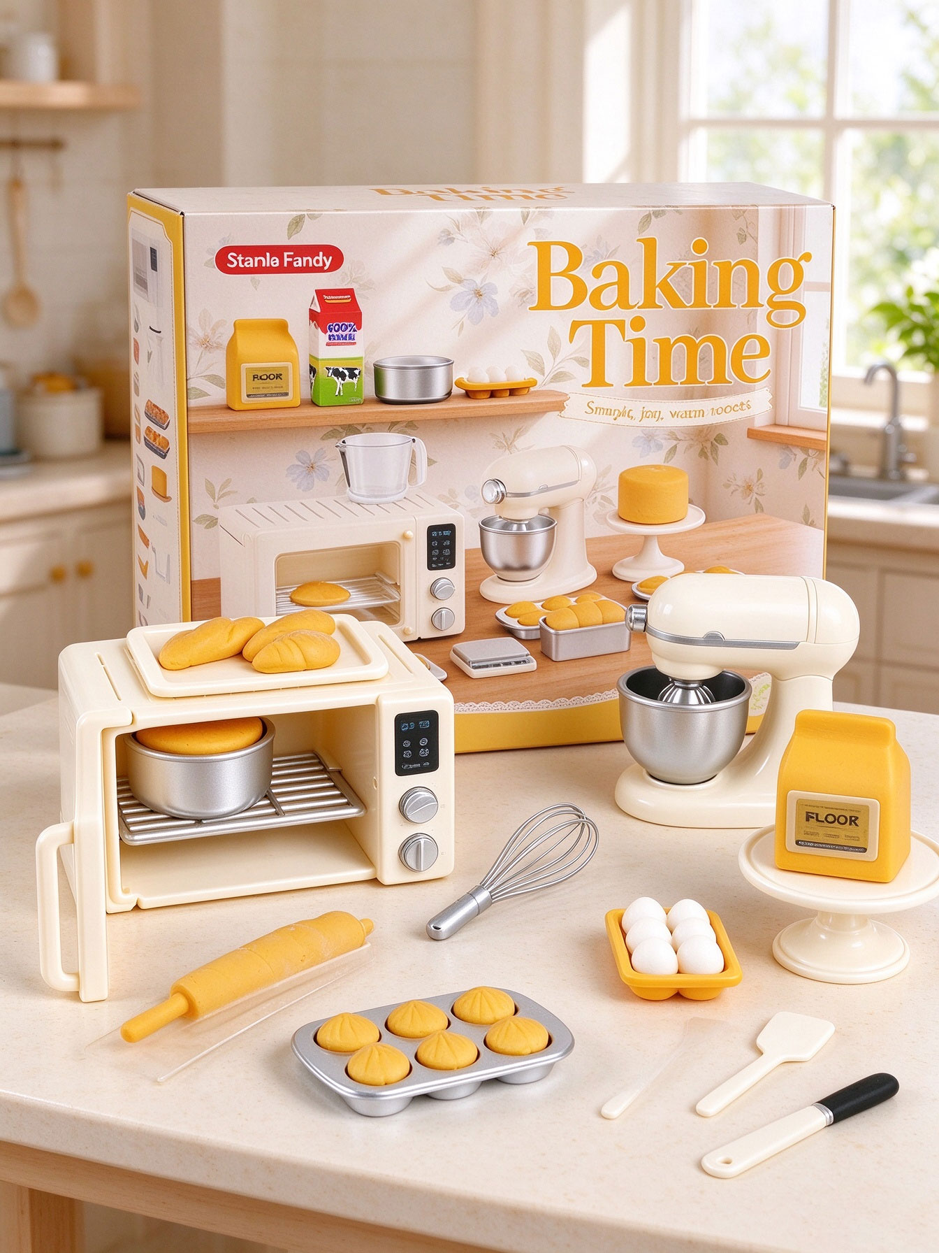 Mini Baking Time Pretend Play  - Kids Toys Kitchen Set ulasan dan harga