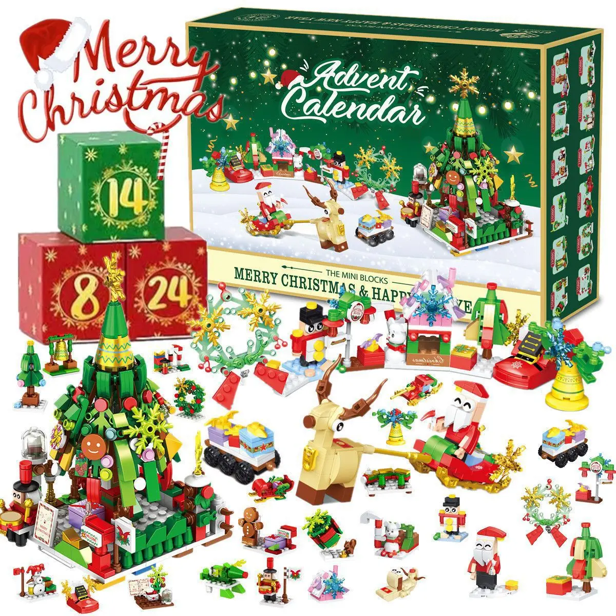 New 24Years Christmas building - Kids Toys Xmas ulasan dan harga