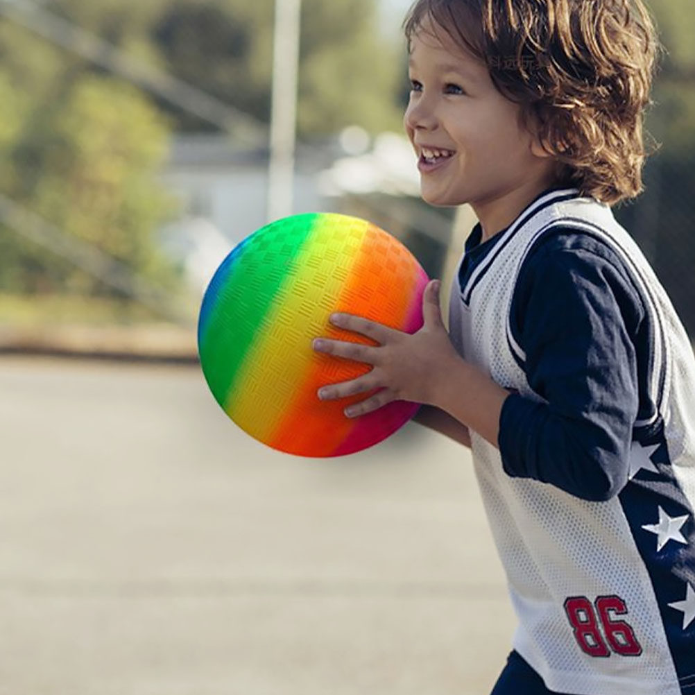 Rainbow Inflatable Play Ball f - Kids Yard Toys ulasan dan harga