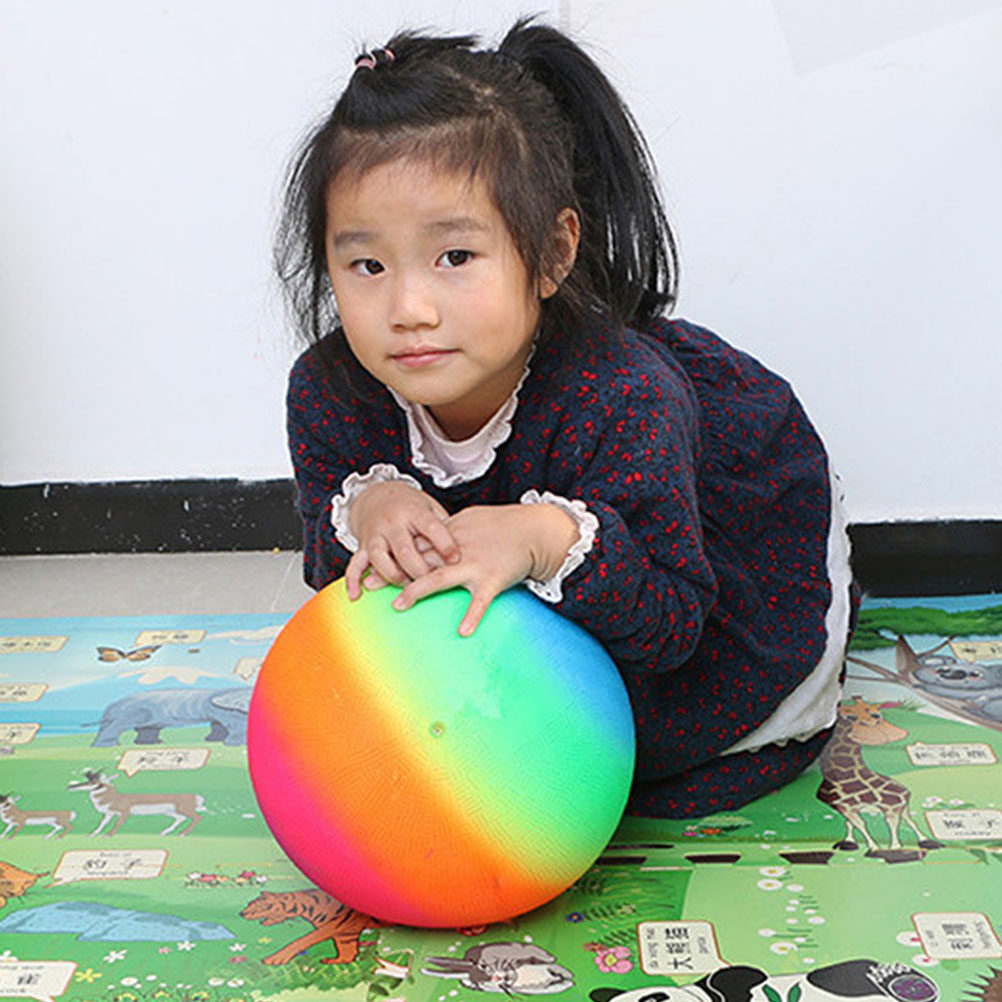 Rainbow Inflatable Play Ball f - Kids Yard Toys ulasan dan harga